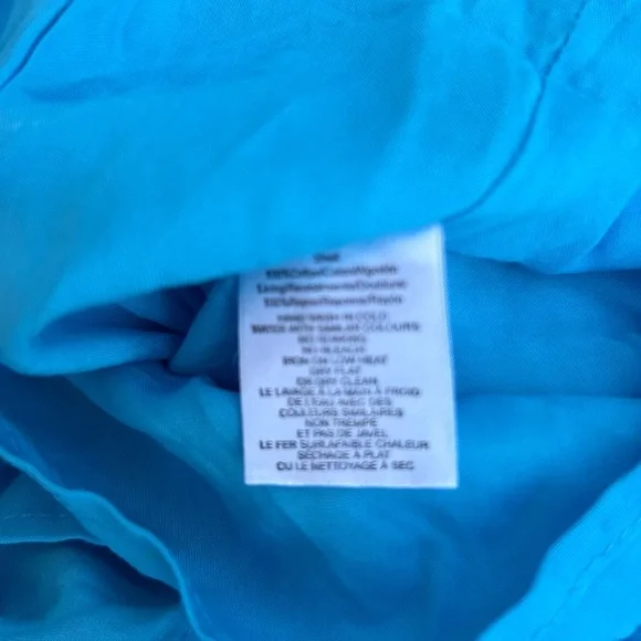 New CIEBON Isabella Cotton Eyelet Maxi Shirtdress blue size small - Picture 5 of 6